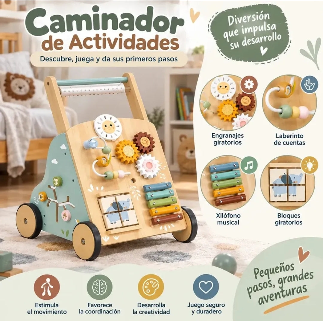 Caminador para bebes de mñMadera
