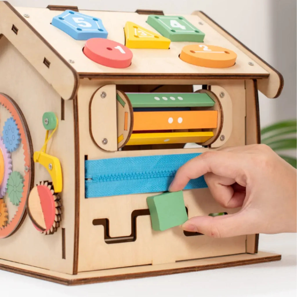 Juguete Didáctico Casa Sensorial Madera Montessori