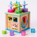 Cubo Didáctico de Madera Multifuncional Juego Educativo Montessori