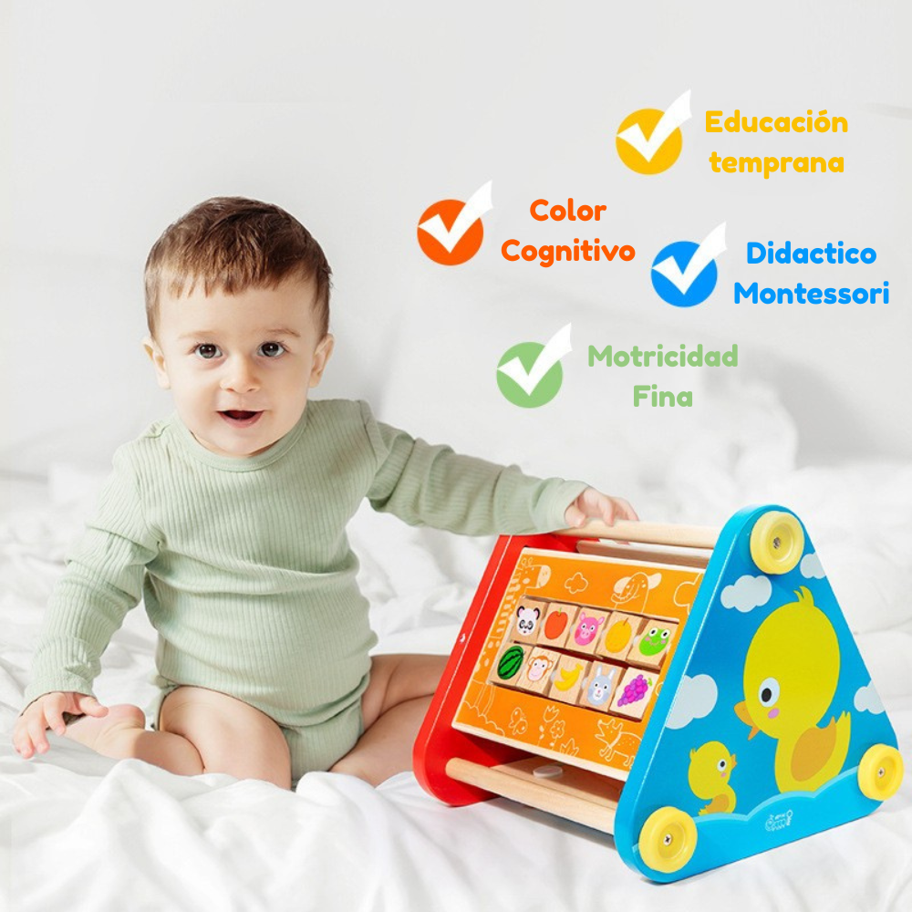 JUEGO DE ENCAJE MULTIFUNCIONAL DE MADERA MONTESSORI