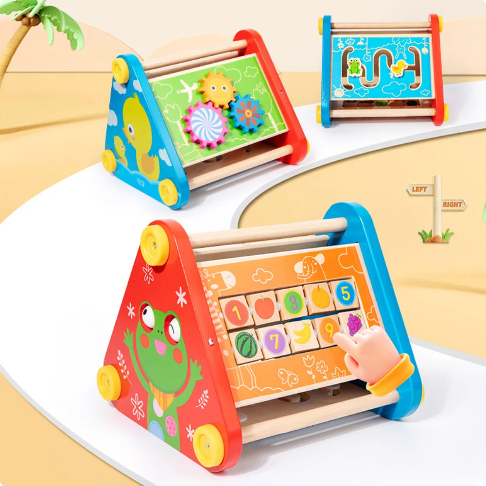 JUEGO DE ENCAJE MULTIFUNCIONAL DE MADERA MONTESSORI