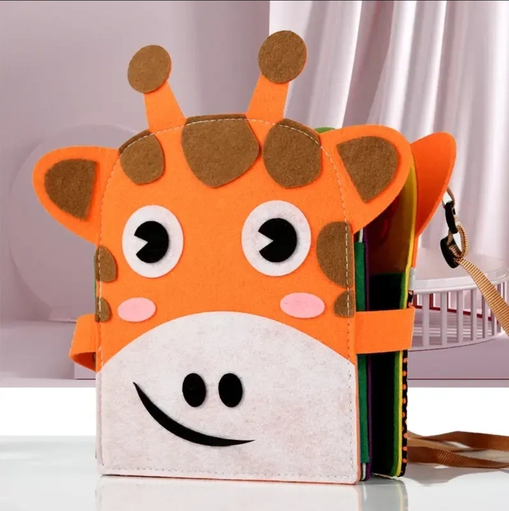 Libro Sensorial Jirafa Estimulación Temprana Desarrollo Cognitivo