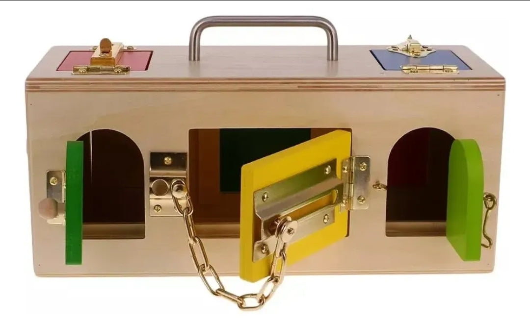 Caja de cerraduras Montessori