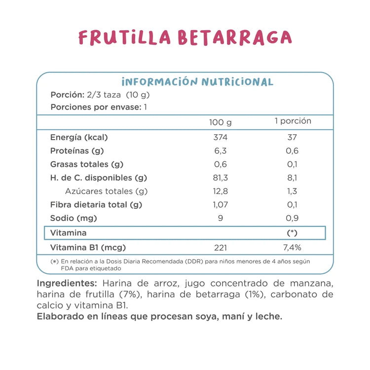 Puffs Frutilla Betarraga Individual